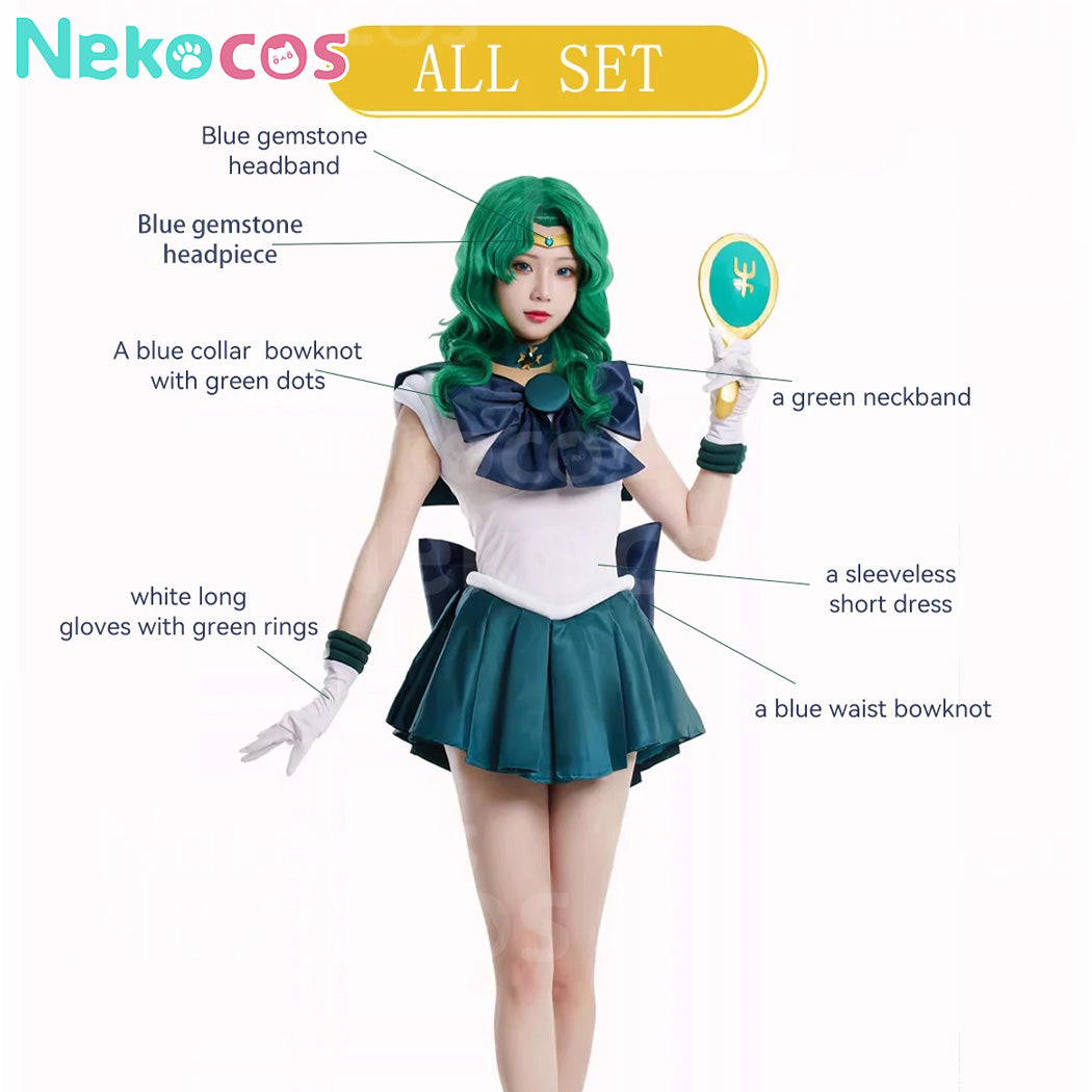 【Nekocos】Anime Cosplay Michiru Kaiou Battle Suit Cosplay Costume Premium Edition | In Stock