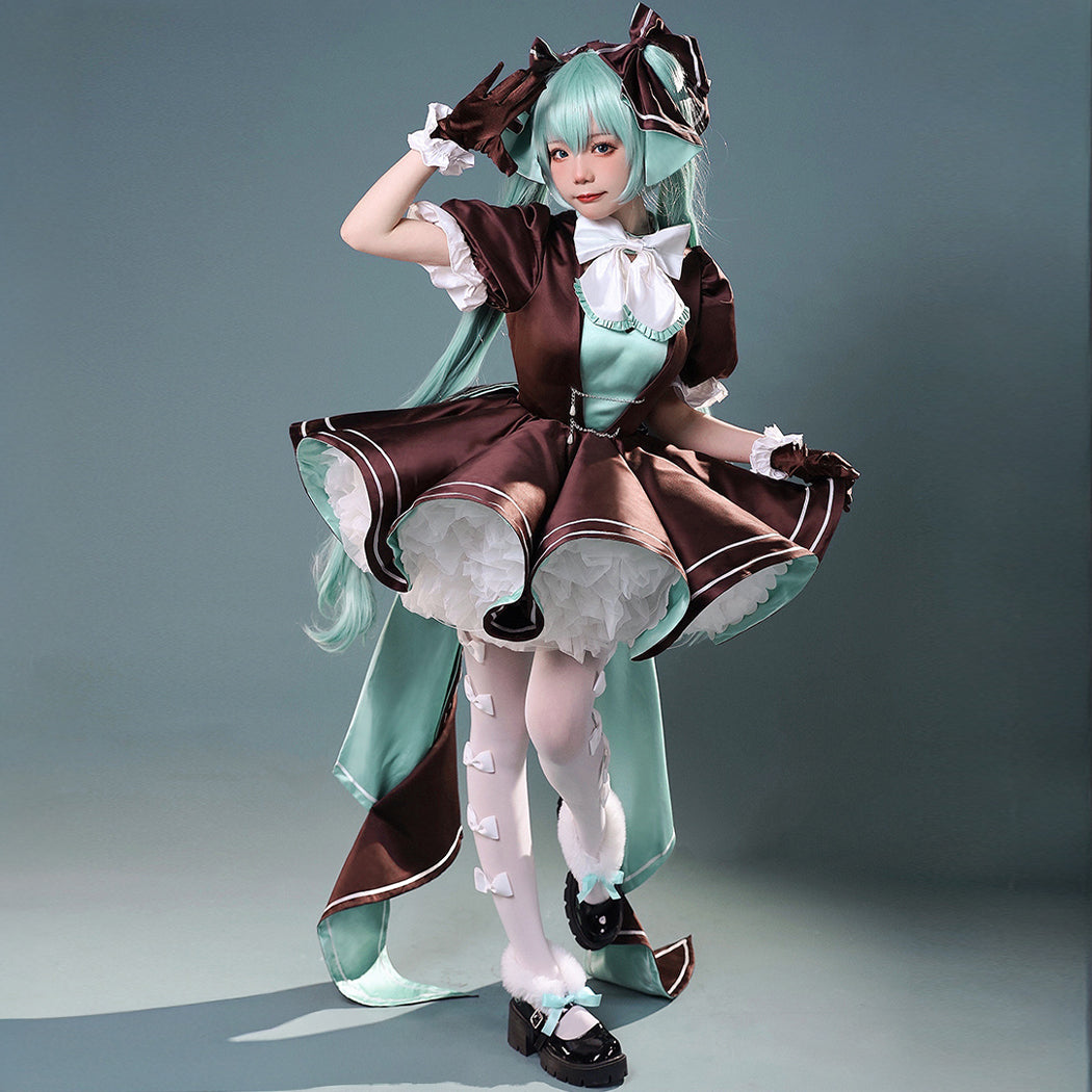【Nekocos】Vocaloid Hatsune Miku Cosplay Hatsune Rabbit Dress Cosplay Costume | Custom-Tailor