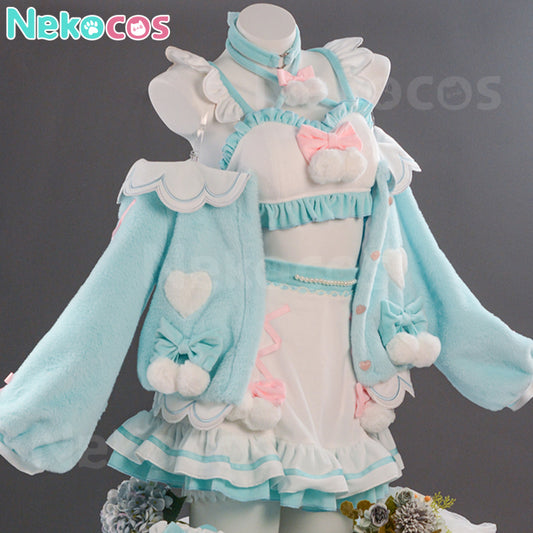 【Nekocos】Vocaloid Hatsune Miku Cosplay Hatsune Miku and Sanrio Collaboration Cosplay Costume Premium Edition | Pre-Sale