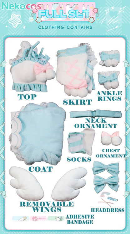 【Nekocos】Vocaloid Hatsune Miku Cosplay Hatsune Miku and Sanrio Collaboration Cosplay Costume Premium Edition | Pre-Sale