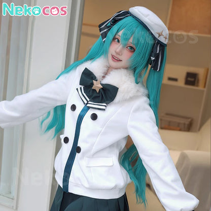【Nekocos】Vocaloid Hatsune Miku Cosplay Miku Winter Everyday Cosplay Costume | In Stock