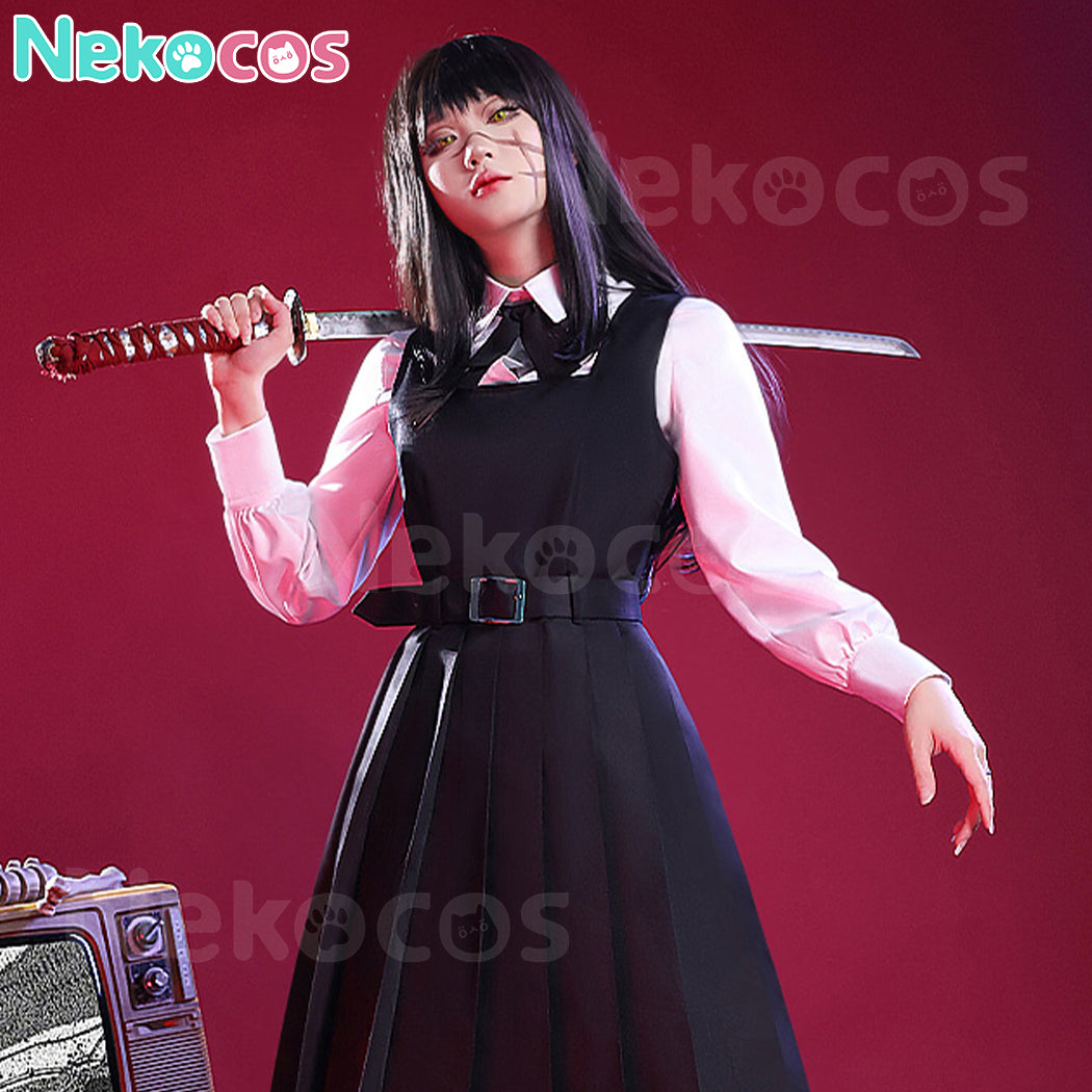 【Nekocos】Anime Chainsaw Man Cosplay Asa Mitaka Cosplay Costume Premium Edition | In Stock