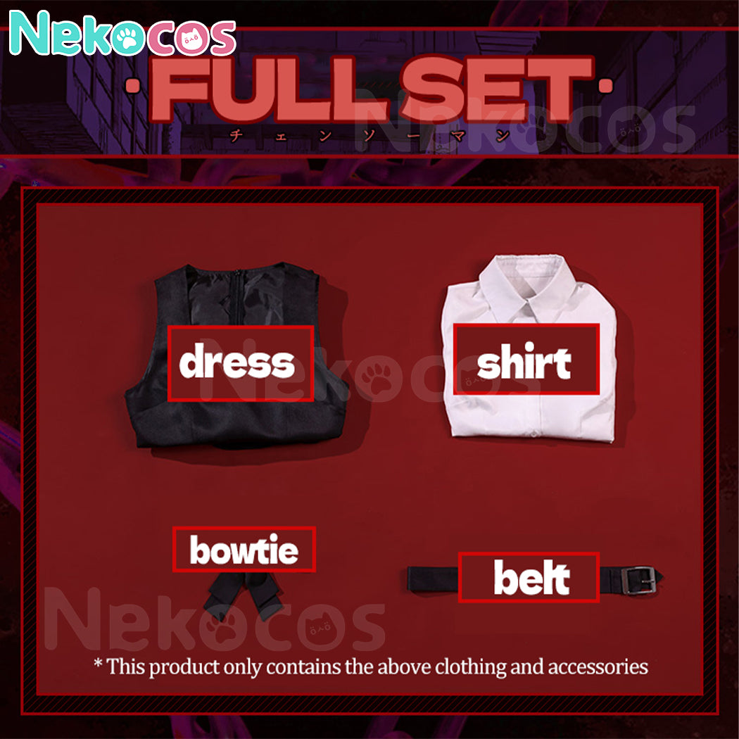 【Nekocos】Anime Chainsaw Man Cosplay Asa Mitaka Cosplay Costume Premium Edition | In Stock