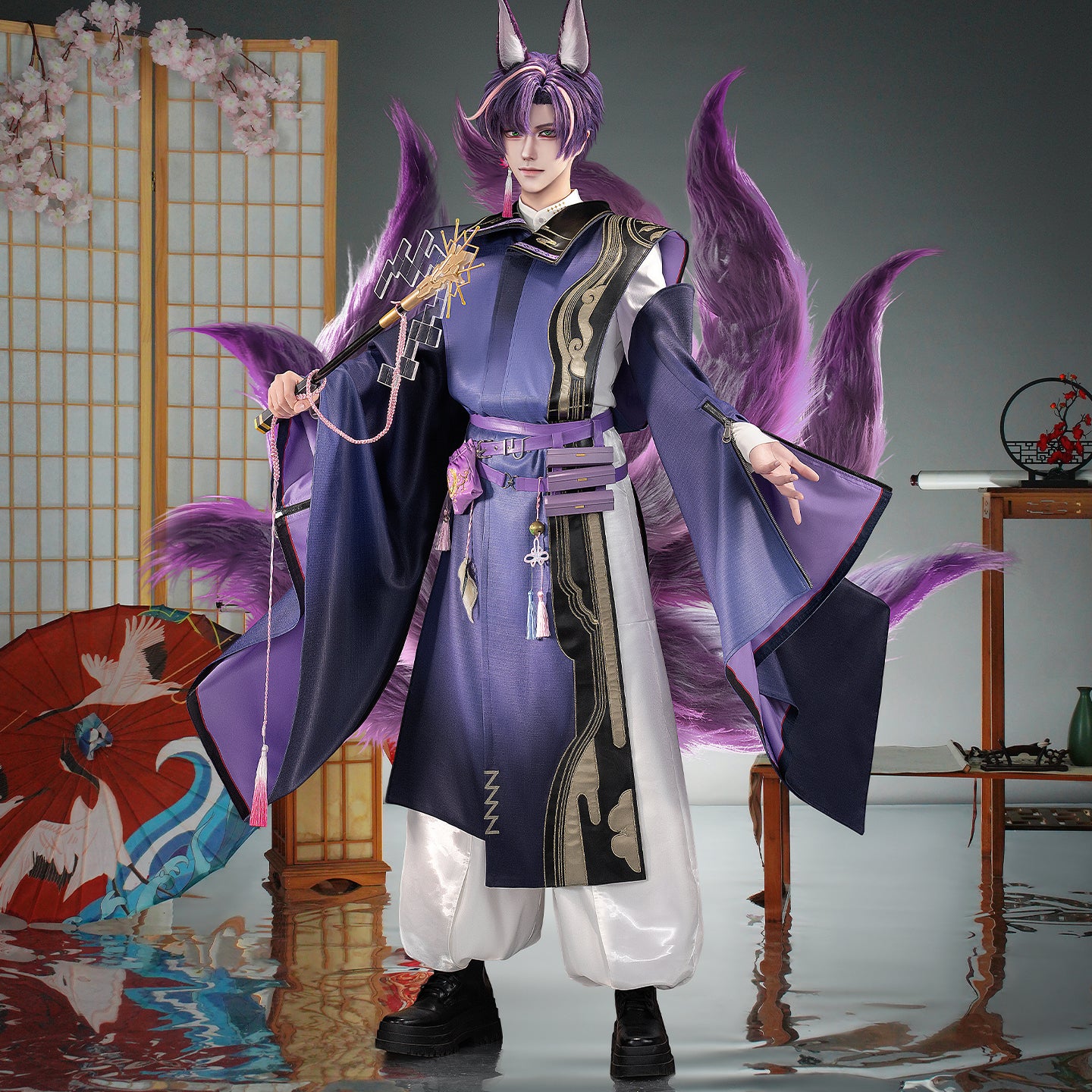 【Nekocos】Game Arknights Cosplay Miyaji Cosplay Costume Premium Edition | Custom-Tailor