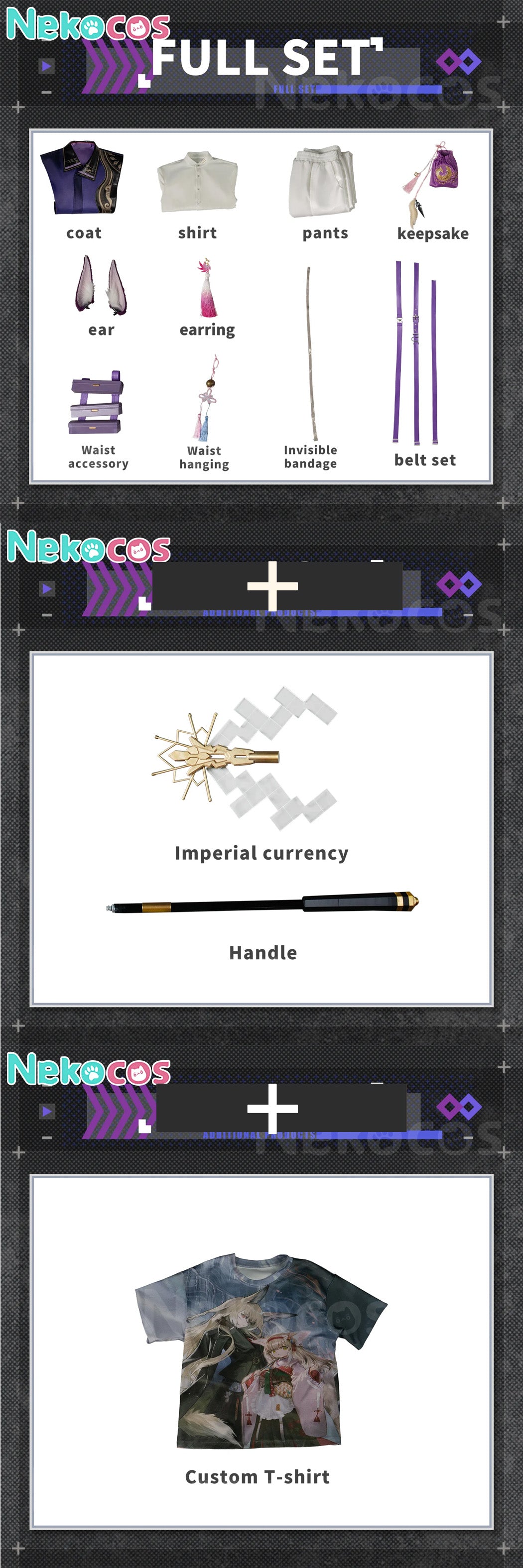 【Nekocos】Game Arknights Cosplay Miyaji Cosplay Costume Premium Edition | Custom-Tailor