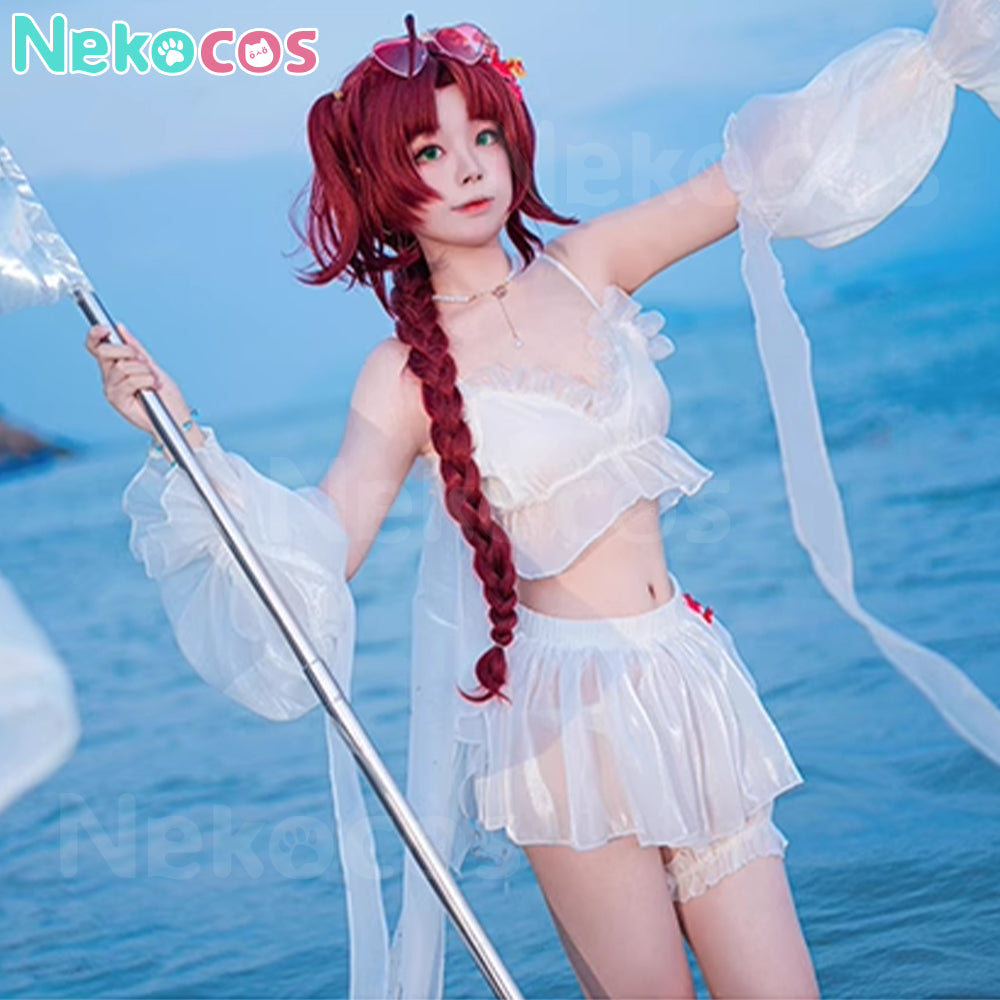 【Nekocos】Game Arknights Cosplay Myrtle Swimsuit Cosplay Costume | Custom-Tailor