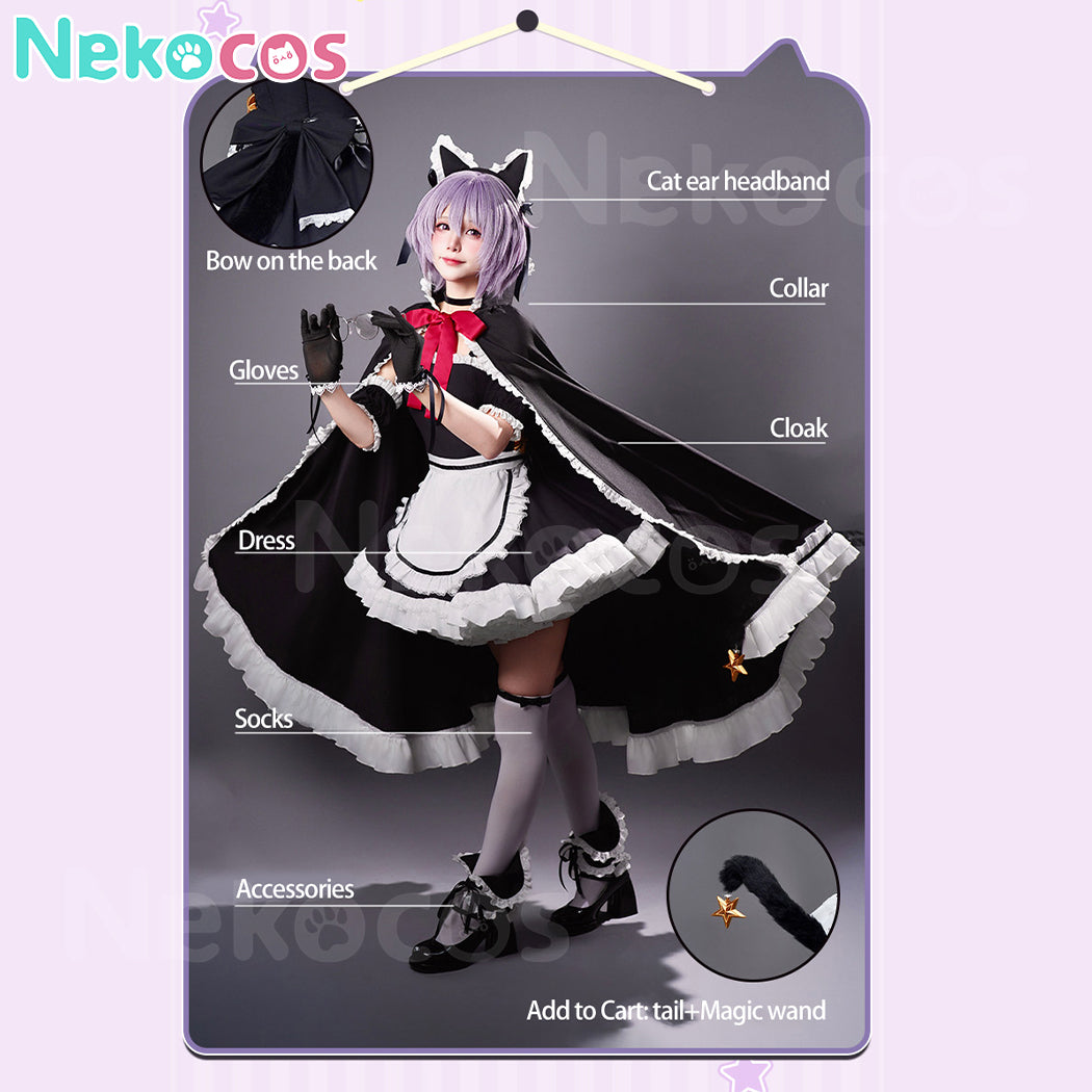 【Nekocos】Anime Suzumiya Haruhi no Yuuutsu Cosplay Yuki Nagato Cosplay Costume Premium Edition | In Stock