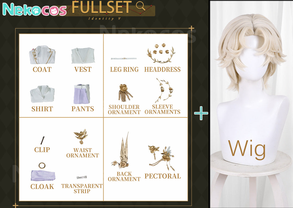 【Nekocos】Game Identity V Mercenary Naib Subedar Cabinet of Curiosities Cosplay Costume Premium Edition | Custom-Tailor