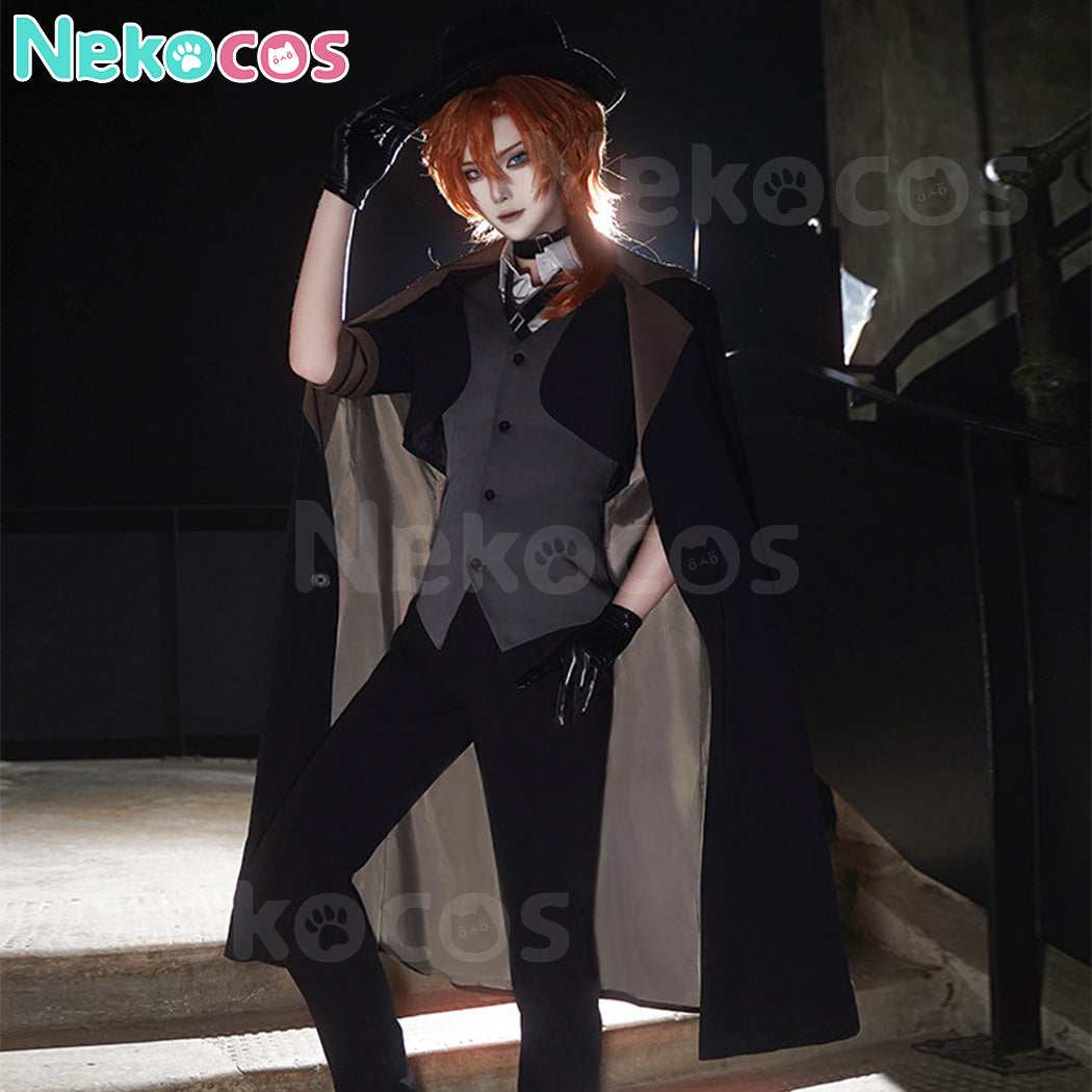 【Nekocos】Anime Bungo Stray Dogs Cosplay Nakahara Chuuya Cosplay Male Costume | In Stock