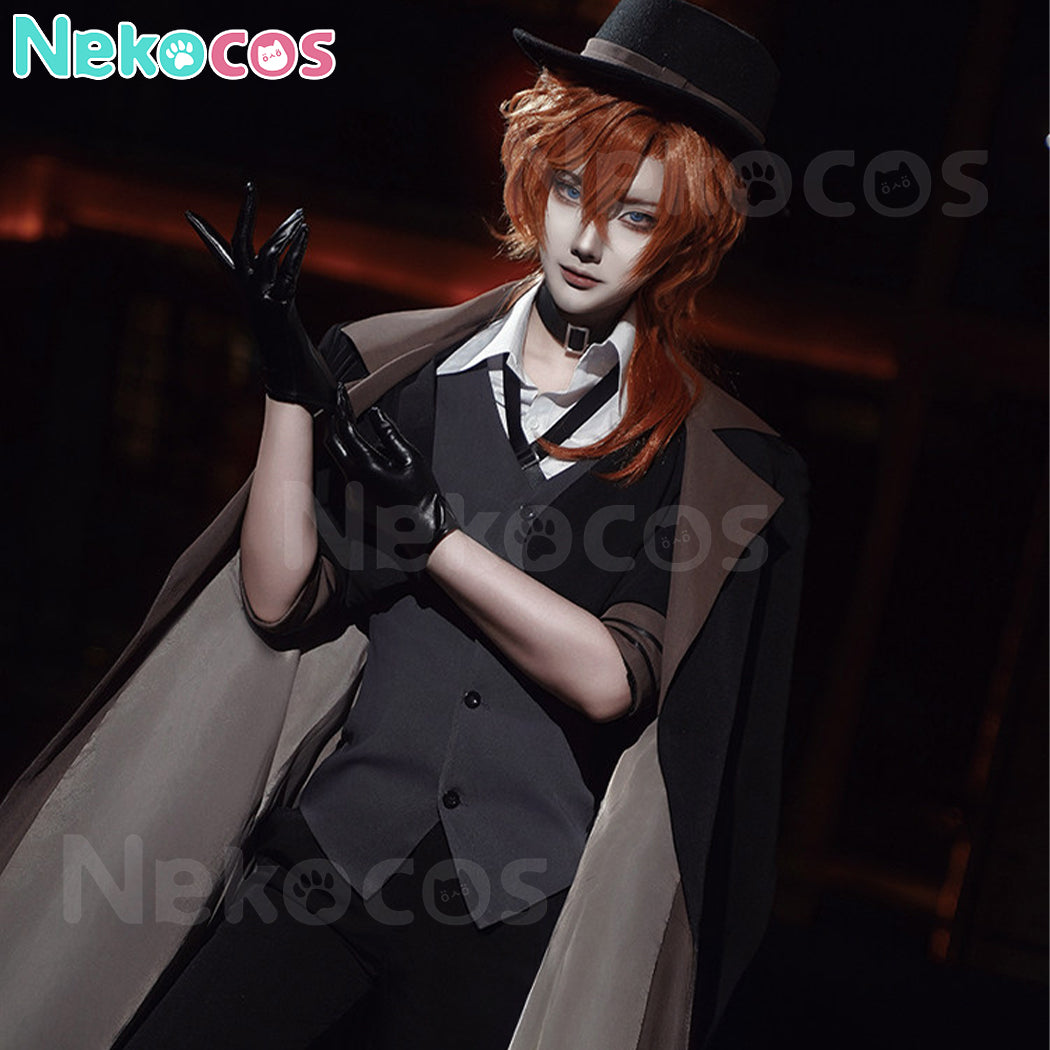 【Nekocos】Anime Bungo Stray Dogs Cosplay Nakahara Chuuya Cosplay Male Costume | In Stock