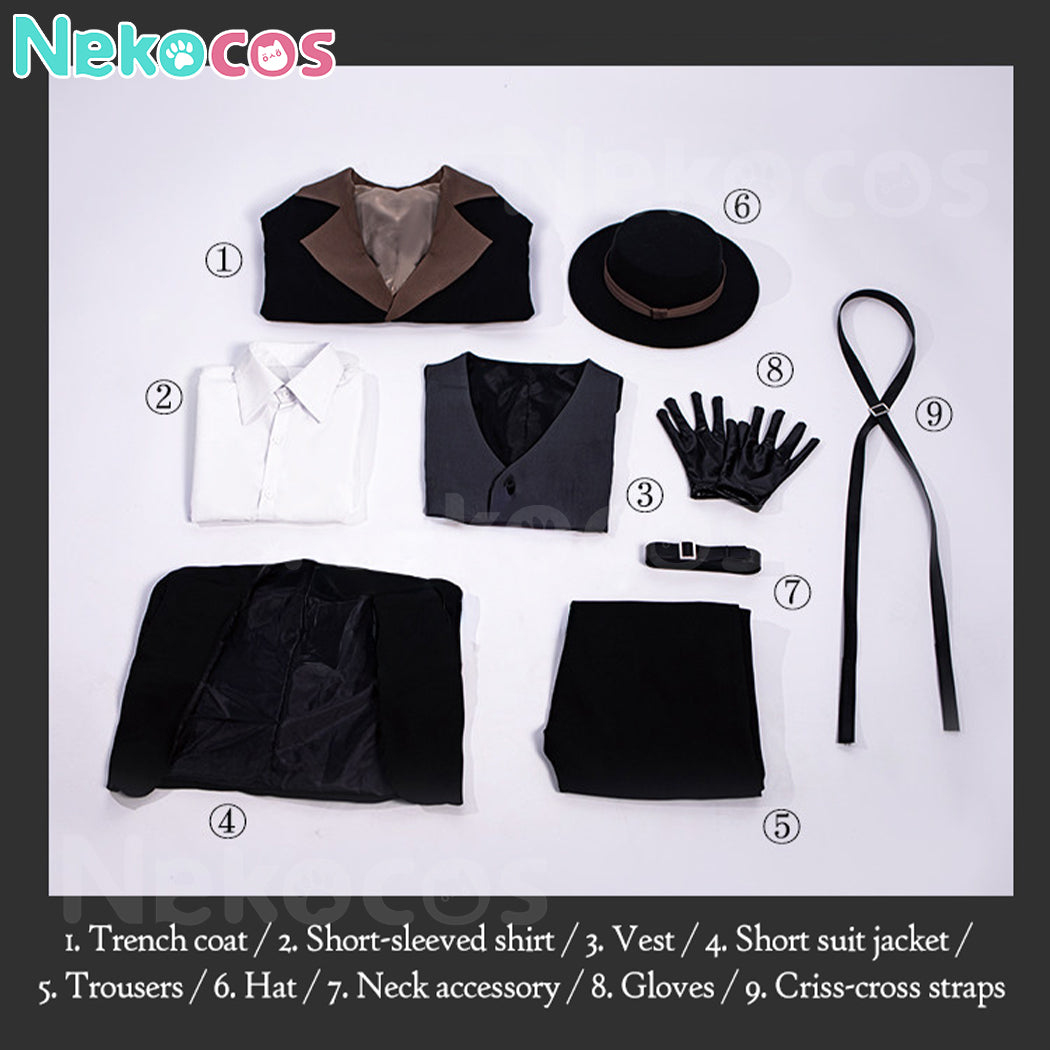 【Nekocos】Anime Bungo Stray Dogs Cosplay Nakahara Chuuya Cosplay Male Costume | In Stock