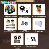 Genshin Impact Navia Cosplay Costume - Premium EditionCostume,Game,Genshin Impact