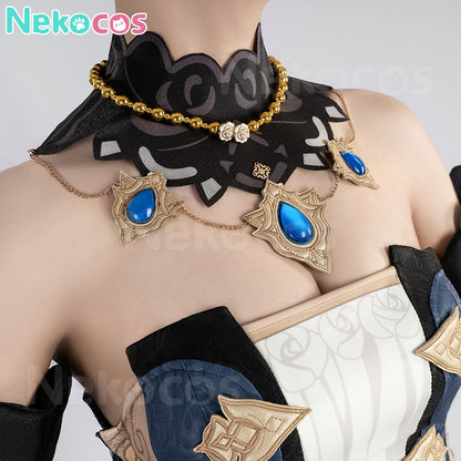 【Nekocos】Game Genshin Impact Cosplay Navia Cosplay Costume Premium Edition | In Stock
