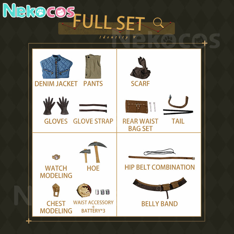 【Nekocos】Game Identity V Cosplay Norton Campbell Cosplay Costume Premium Edition | Custom-Tailor