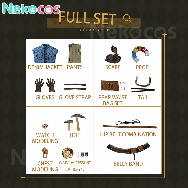 【Nekocos】Game Identity V Cosplay Norton Campbell Cosplay Costume Premium Edition | Custom-Tailor