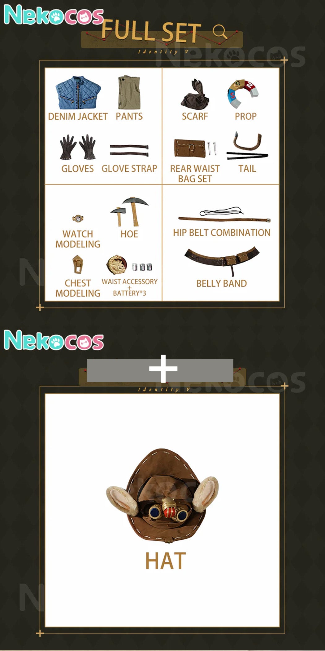 【Nekocos】Game Identity V Cosplay Norton Campbell Cosplay Costume Premium Edition | Custom-Tailor
