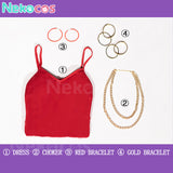 【Nekocos】Anime Panty & Stocking with Garterbelt Cosplay Panty & Stocking Cosplay Costume | In Stock