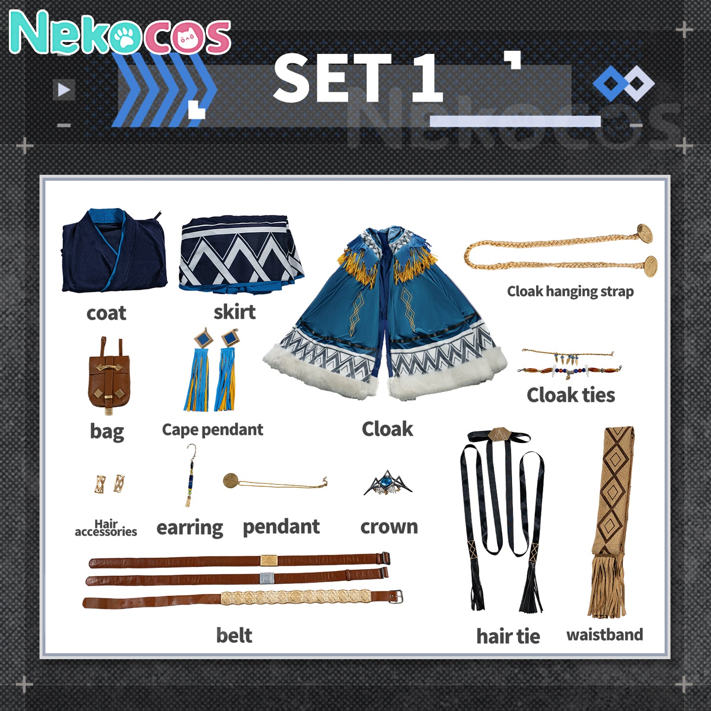 【Nekocos】Game Arknights Cosplay Pramanix the Prerita Cosplay Costume Premium Edition | Custom-Tailor