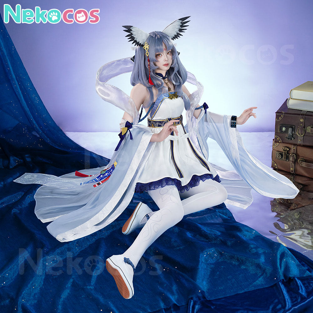 【Nekocos】Game Arknights Cosplay Ptilopsis Cosplay Costume Premium Edition