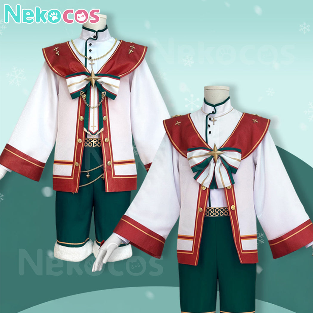【Nekocos】Game Ensemble Stars Cosplay Christmas Hajime Shino/Hikaru Tenma/Naru Mitsurugi/Tomoya Mashiro Cosplay Costume | Custom-Tailor