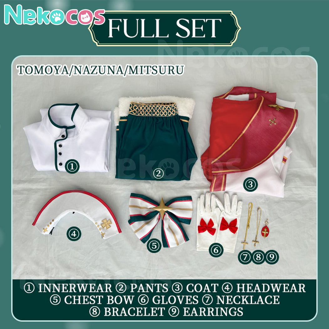 【Nekocos】Game Ensemble Stars Cosplay Christmas Hajime Shino/Hikaru Tenma/Naru Mitsurugi/Tomoya Mashiro Cosplay Costume | Custom-Tailor