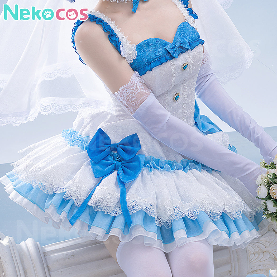 【Nekocos】Anime Re Zero Cosplay Rem Ram Emilia Wedding Dress Cosplay Costume | Custom-Tailor