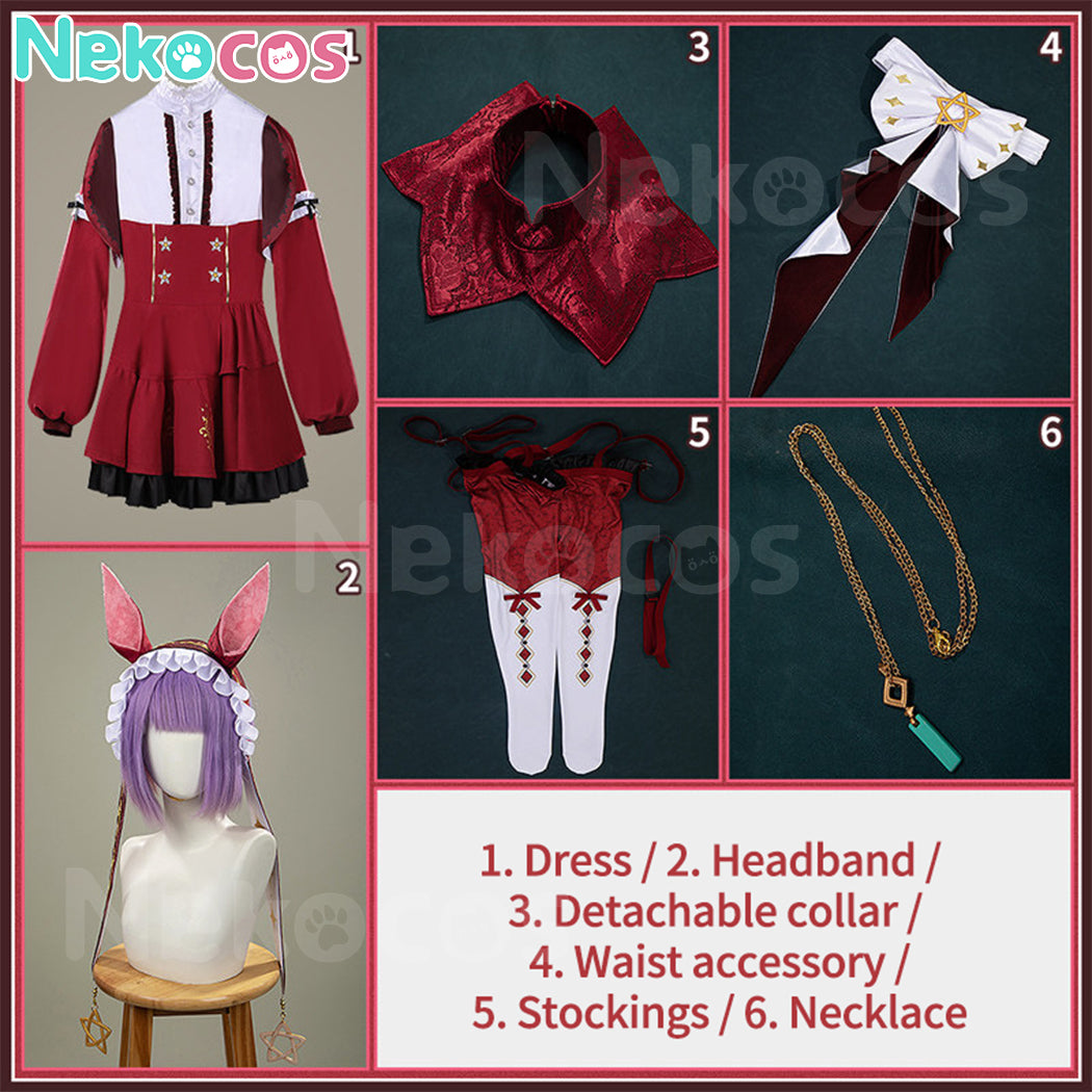 【Nekocos】Game Uma Musume Pretty Derby Cosplay Red Desire Cosplay Costume | Custom-Tailor