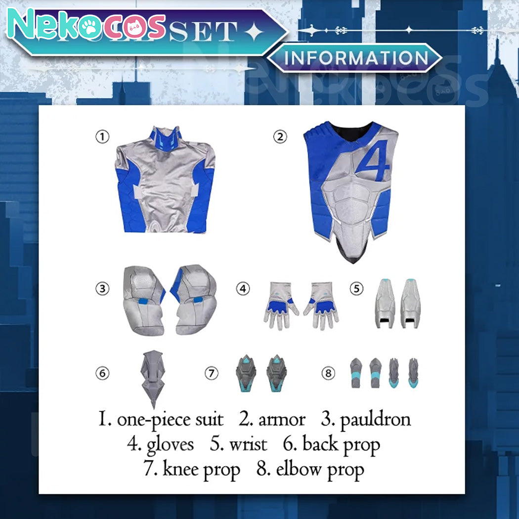 【Nekocos】Game Rivals Mr Fantastic Reed Richards Cosplay Costume  Premium Edition | Custom-Tailor
