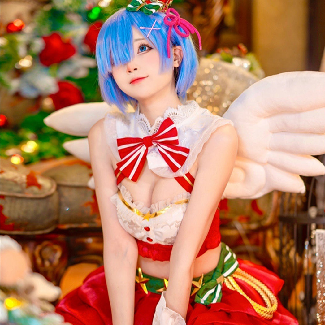 【Nekocos】Anime Re Zero Cosplay Rem Christmas Cosplay Costume | In Stock