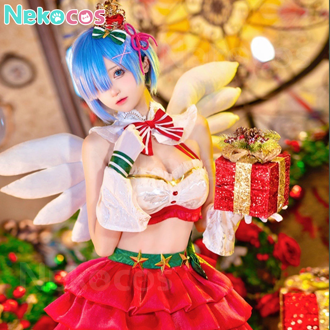 【Nekocos】Anime Re Zero Cosplay Rem Christmas Cosplay Costume | In Stock