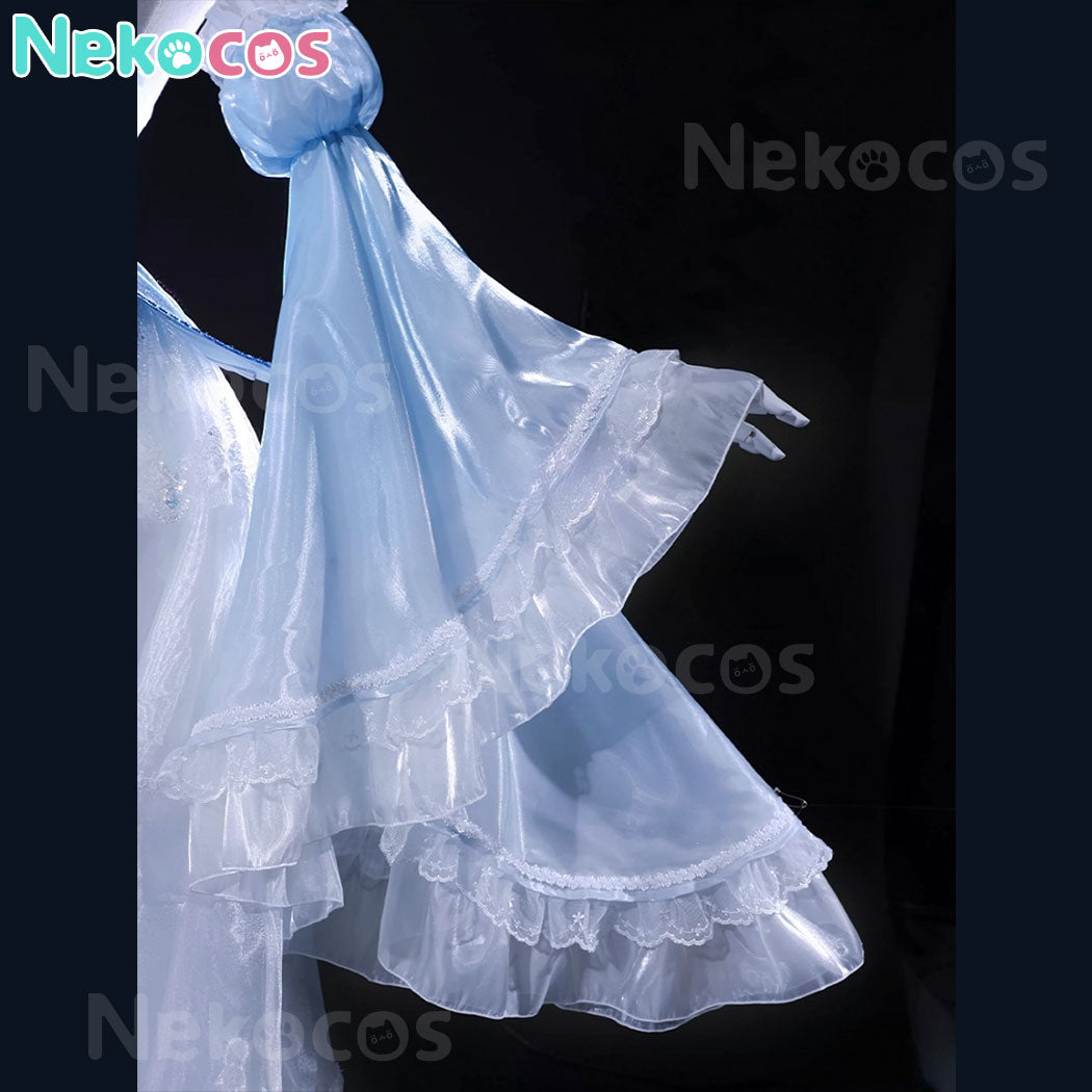 【Nekocos】Anime Re Zero Cosplay Rem Crystal Dress Cosplay Costume Premium Edition | Custom-Tailor