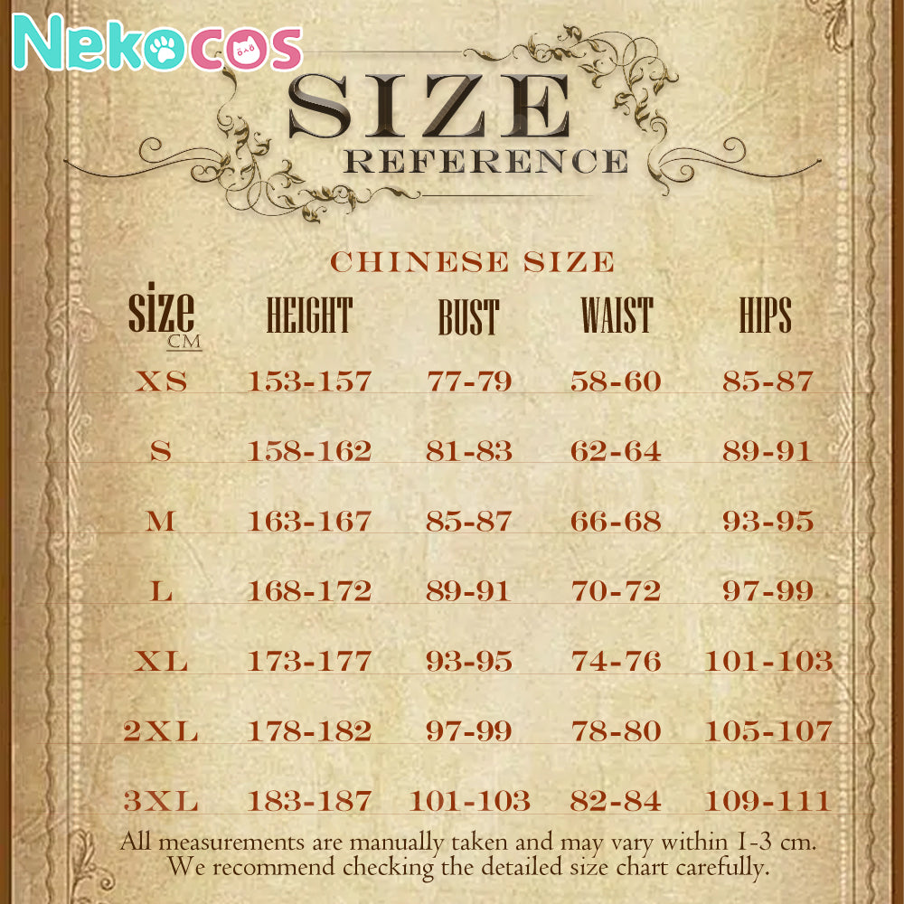 【Nekocos】Movie Cosplay Costume Halloween Cape Standard Collar Custom Christmas Cosplay Costume | Custom-Tailor