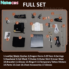 Custom-Tailored Arknights Wang Cosplay Costume - Premium EditionArknights,Costume,Game