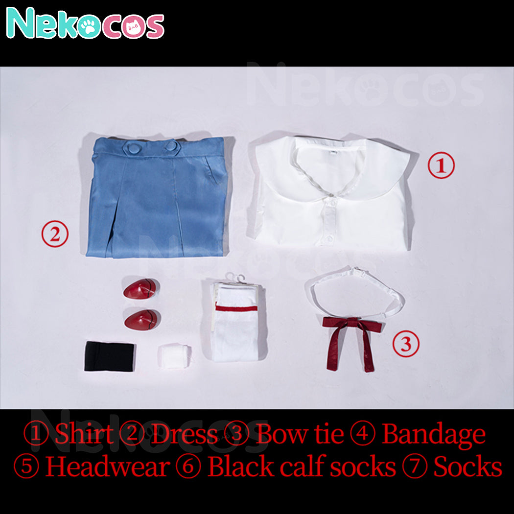 【Nekocos】Game Neon Genesis Evangelion Cosplay Asuka Langley Soryu&Ayanami Rei School Uniform Cosplay Costume | In Stock