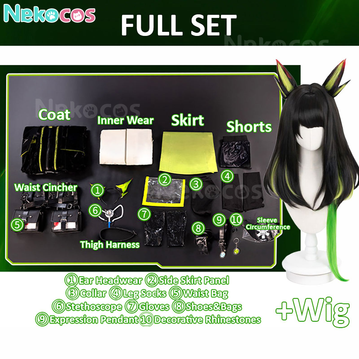 Arknights Mon3tr Cosplay Costume - Premium Edition In StockArknights,Costume,Game