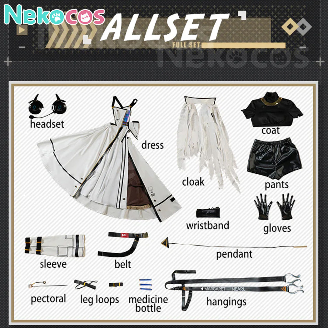 【Nekocos】Game Arknights Cosplay Nearl the Radiant Knight Cosplay Costume Premium Edition | Custom-Tailor