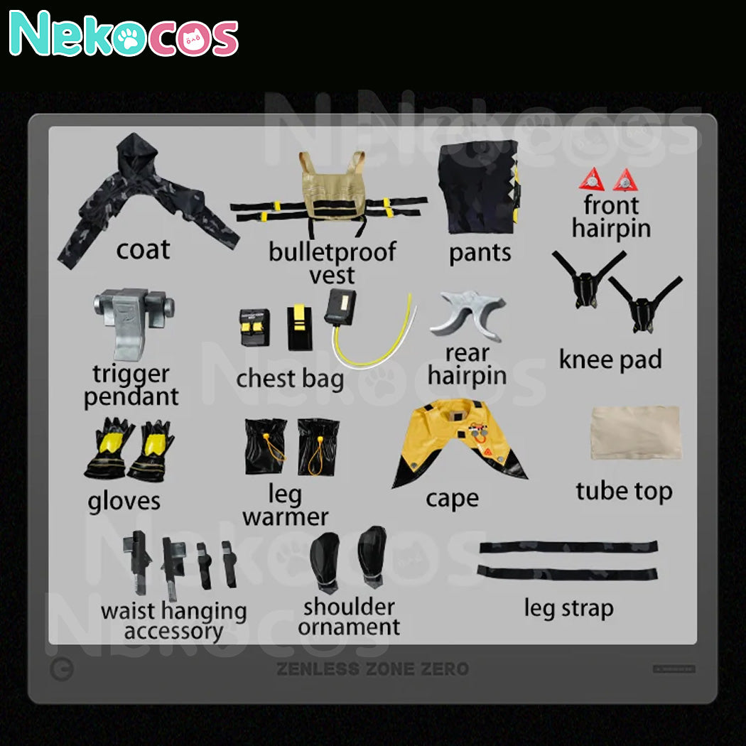 【Nekocos】Game Zenless Zone Zero Cosplay Trigger Cosplay Costume Premium Edition | In Stock