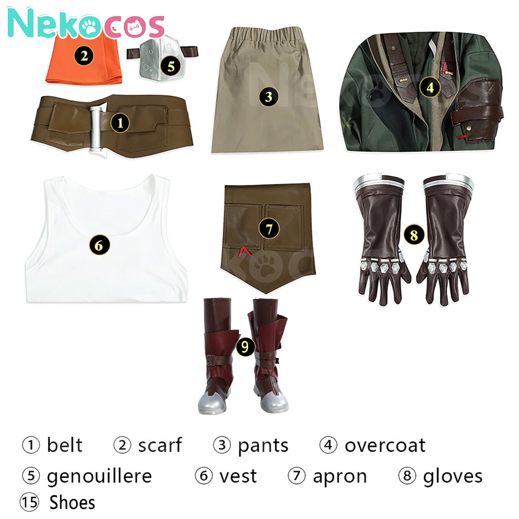 【Nekocos】Game Cosplay Costume Halloween Cape Standard Collar Custom Christmas Cosplay Costume | Custom-Tailor