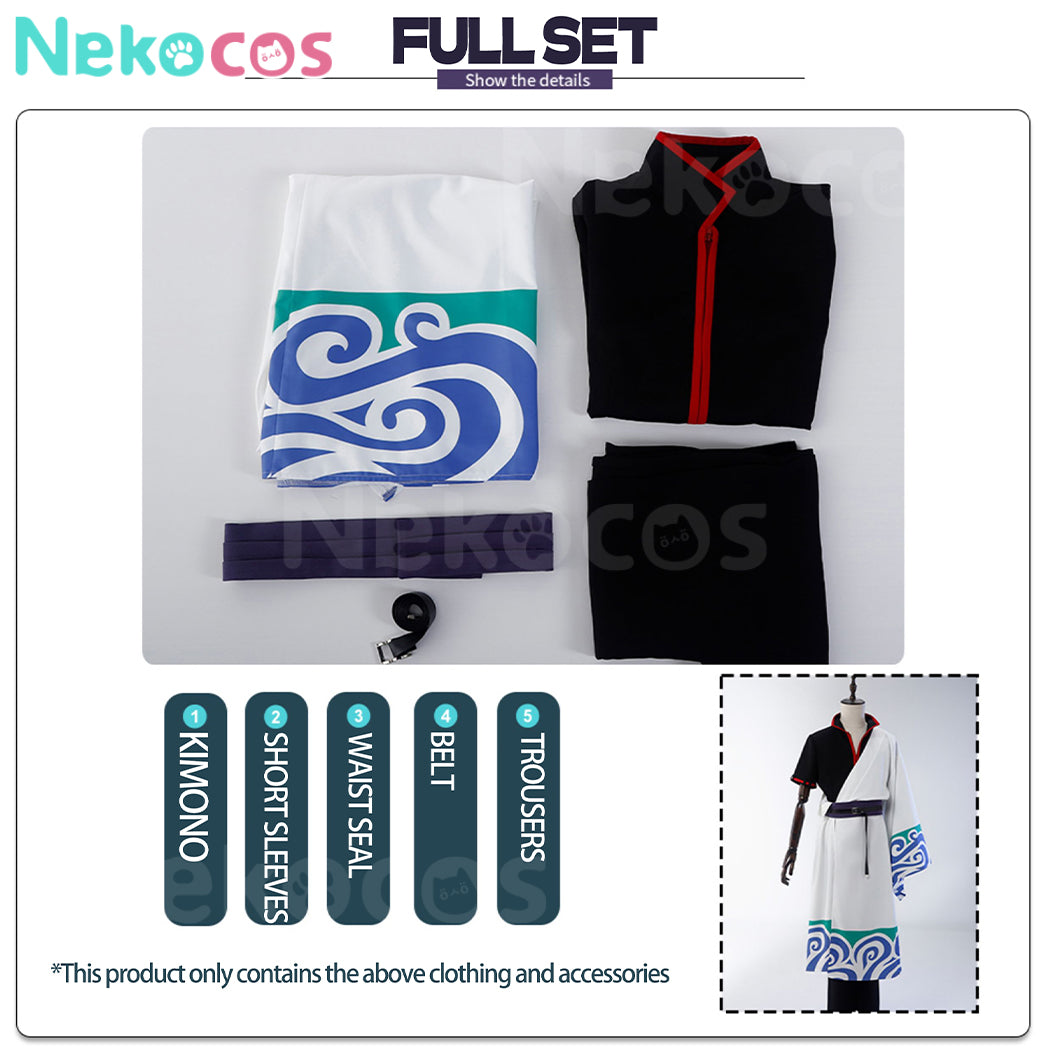 【Nekocos】Anime Gin Tama Cosplay Sakata Gintoki Cosplay Costume | In Stock