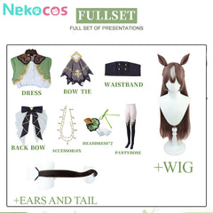 【Nekocos】Game Uma Musume Pretty Derby Cosplay Satono Diamond Cosplay Costume | In StockCostume,Game,Uma Musume Pretty Derby