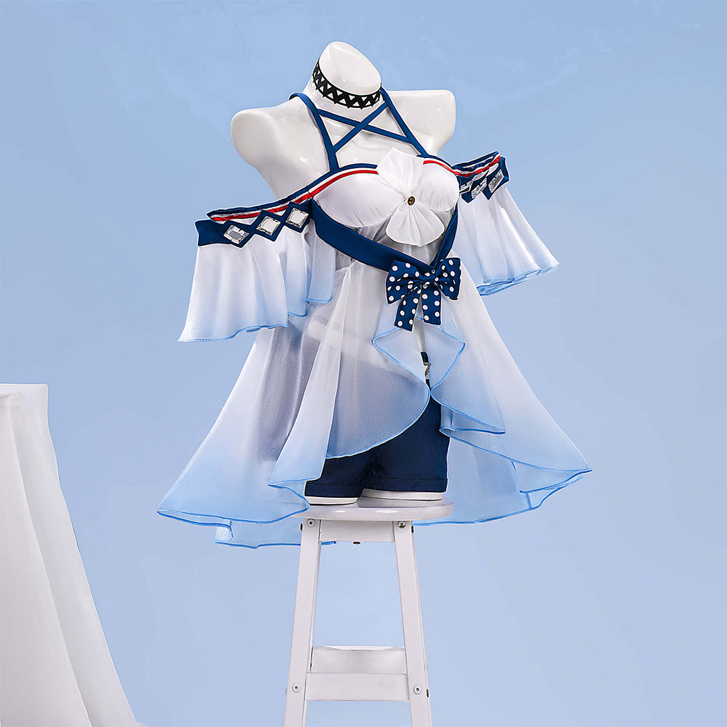 【Nekocos】Game Arknights Cosplay Skadi Swimsuit Cosplay Costume Premium Edition | Custom-Tailor