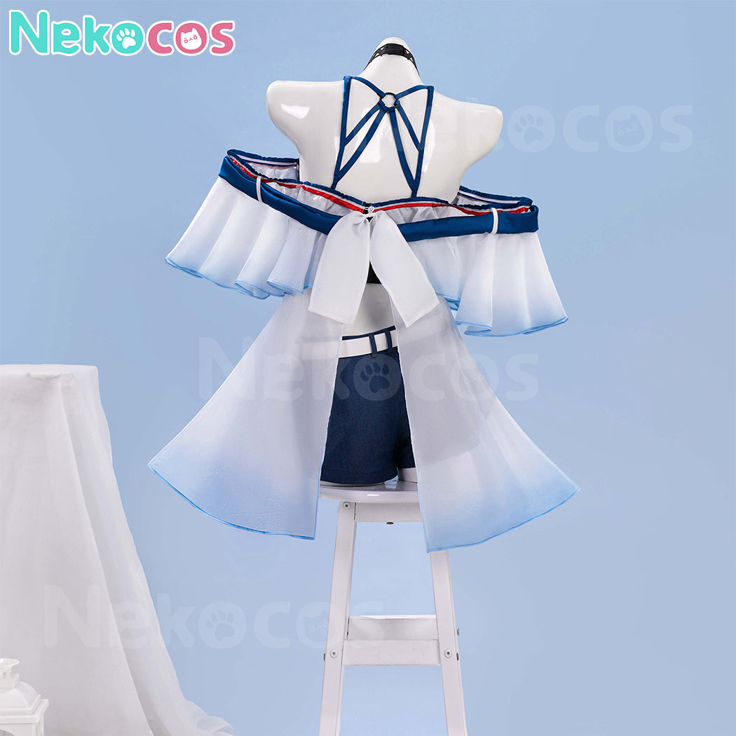 【Nekocos】Game Arknights Cosplay Skadi Swimsuit Cosplay Costume Premium Edition | Custom-Tailor