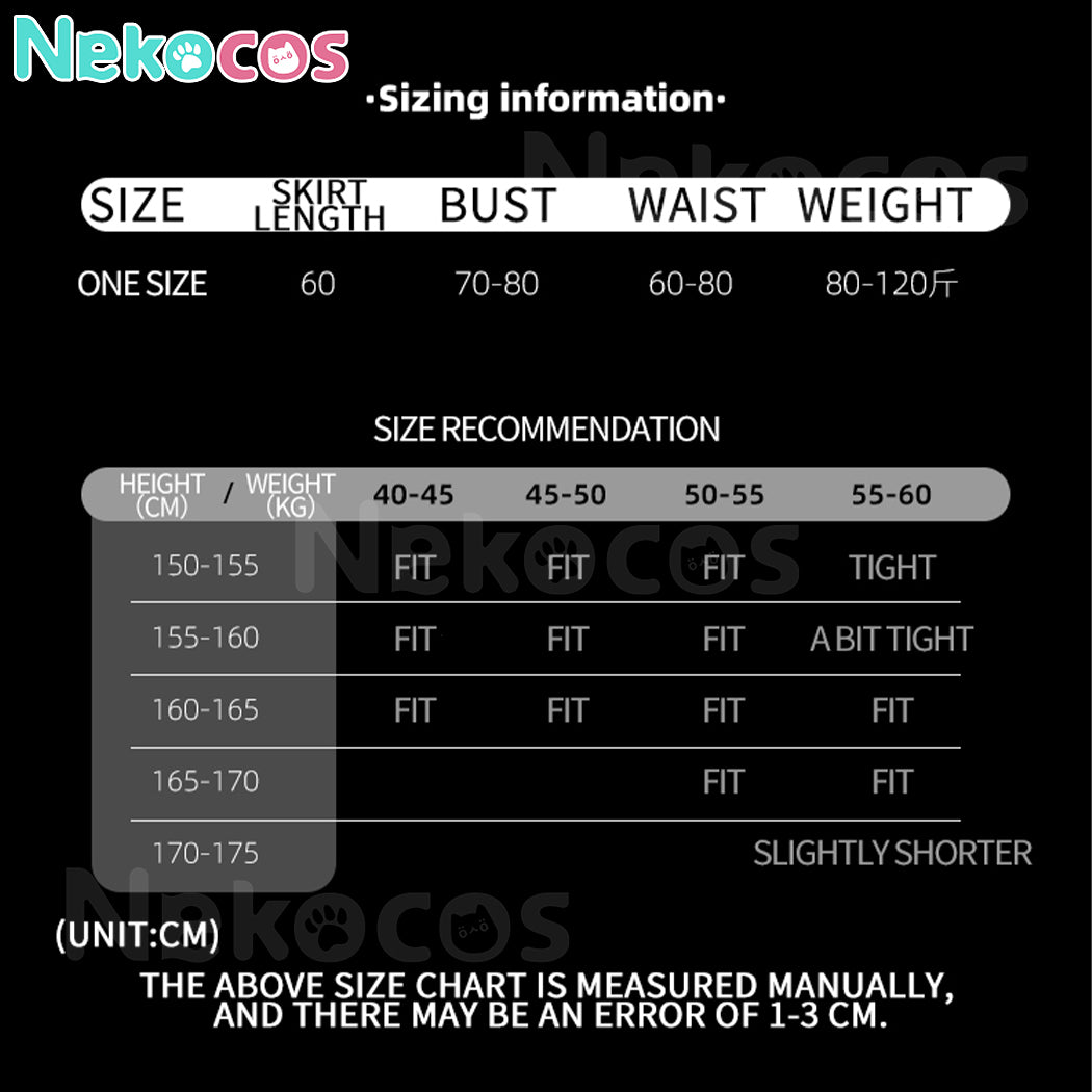 【Nekocos】Christmas Maid Outfit Cosplay Costume Strapless Bodycon Dress | In Stock