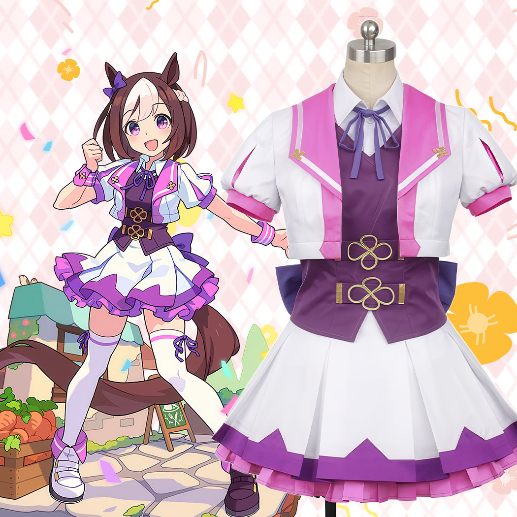 【Nekocos】Game Uma Musume Pretty Derby Cosplay Special week Cosplay Costume | Pre-Sale
