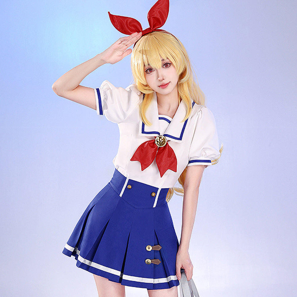 【Nekocos】Anime Aikatsu! Cosplay Summer school uniform Cosplay Costume Premium Edition | In Stock
