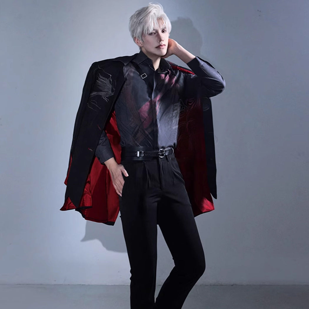 【Nekocos】Game Love and Deepspace Cosplay Sylus Crimson Veil Cosplay Costume | In Stock