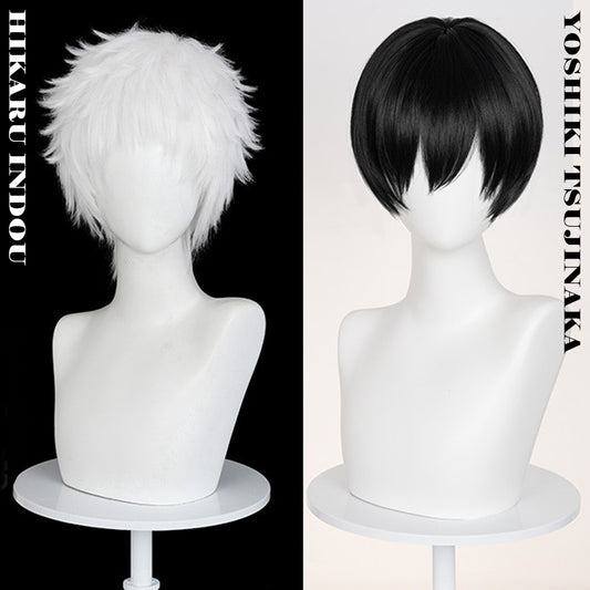 【Nekocos】Anime The Summer Hikaru Died Cosplay Tsujinaka Yoshiki/Hikaru Indo Cosplay Wig | In Stock
