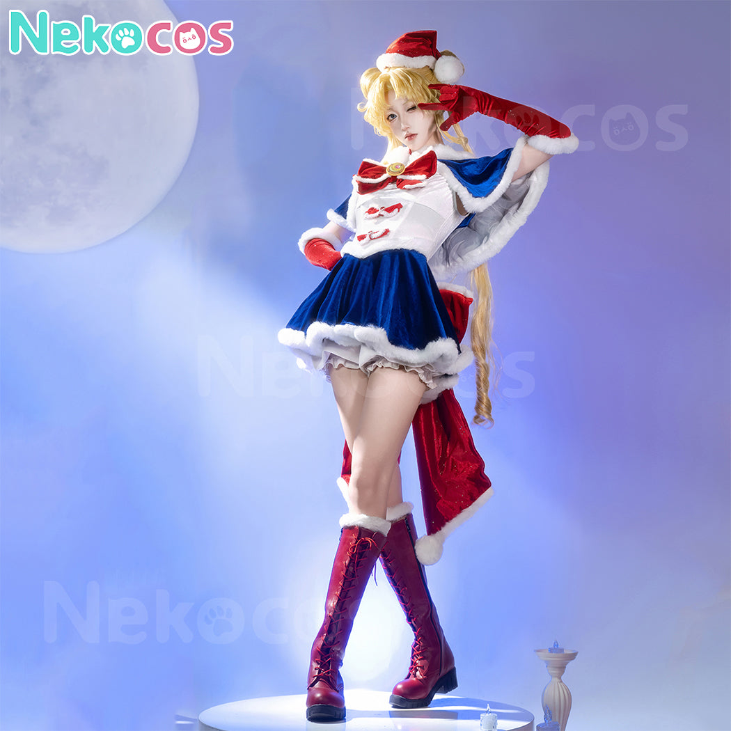 【Nekocos】Anime Cosplay Usagi Tsukino Christmas Cosplay Costume Premium Edition | Custom-Tailor