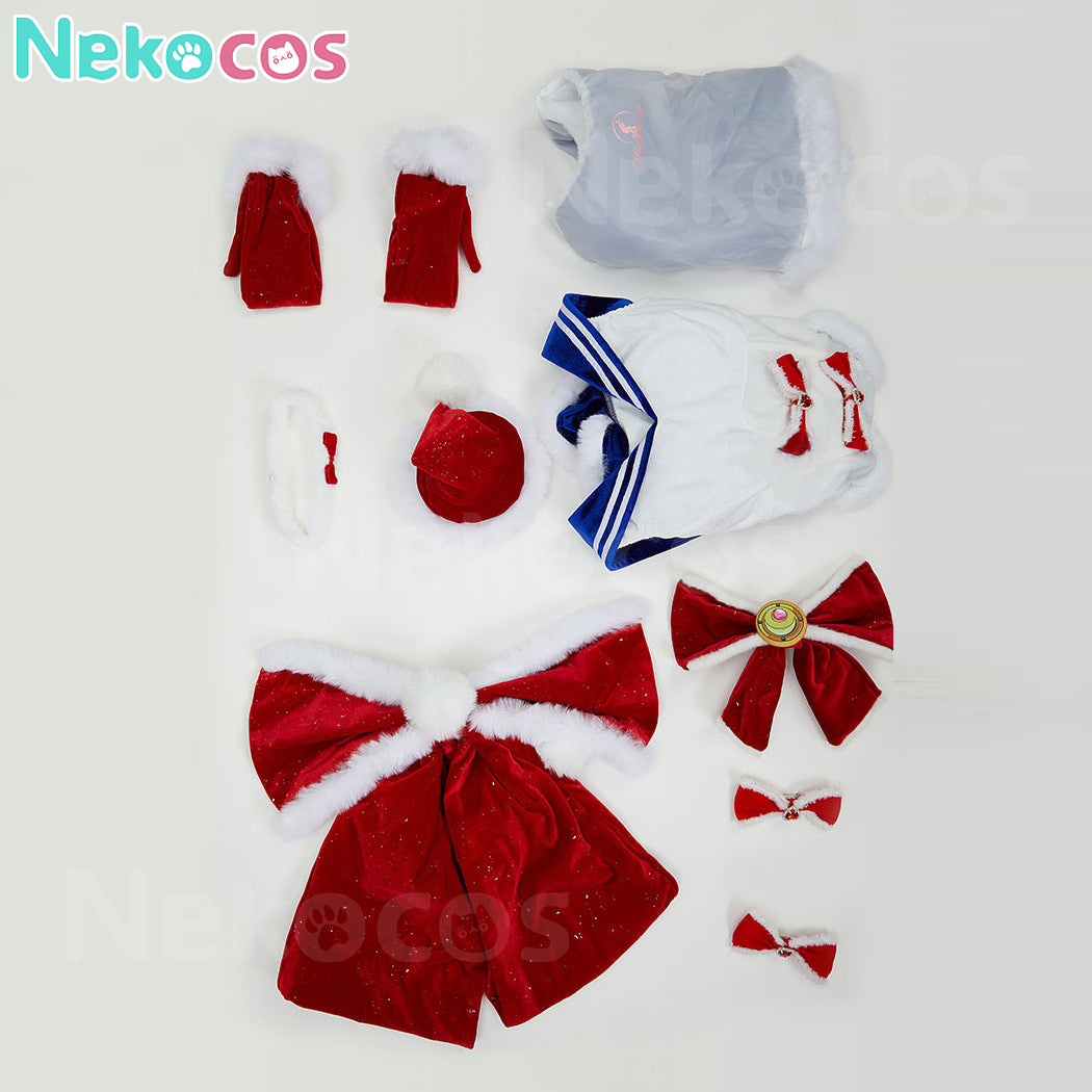 【Nekocos】Anime Cosplay Usagi Tsukino Christmas Cosplay Costume Premium Edition | Custom-Tailor