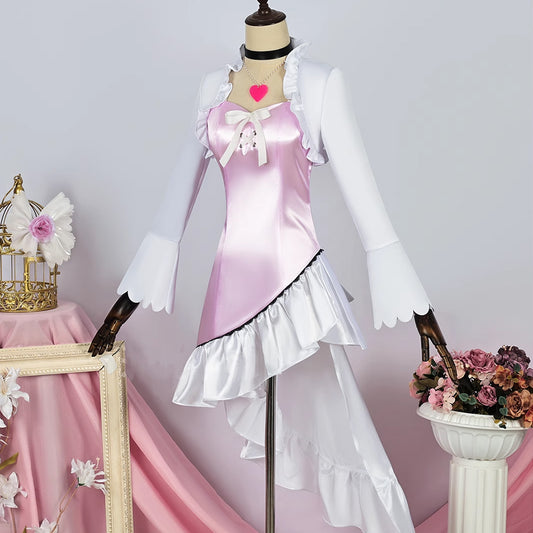 【Nekocos】Anime Shugo Chara! Cosplay Tsukiyomi Utau Pink Everyday  Cosplay Costume | In Stock